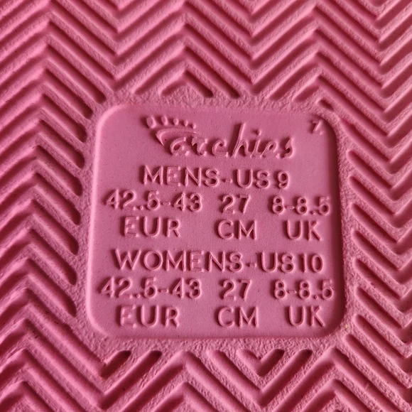 Archies Arch Support Thong Flip Flops Sandal Hot Pink US Men 9 Women 10 New - Picture 11 of 12